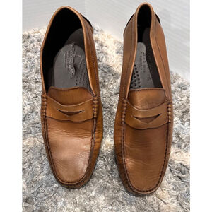Men's To Boot New York Brown Leather Loafers Size 12